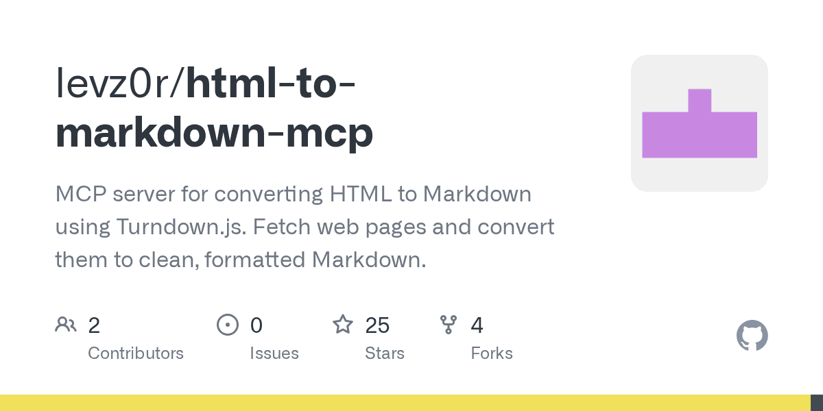html-to-markdown-mcp screenshot
