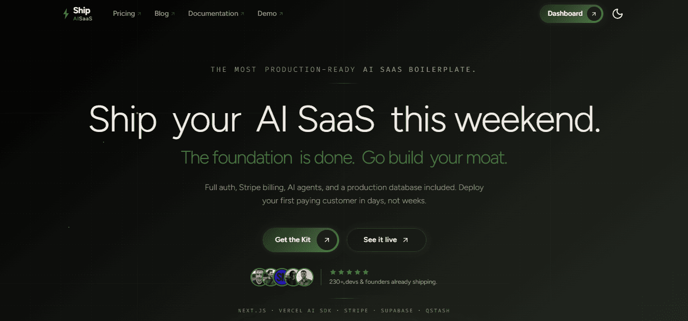 Ship AI SaaS screenshot