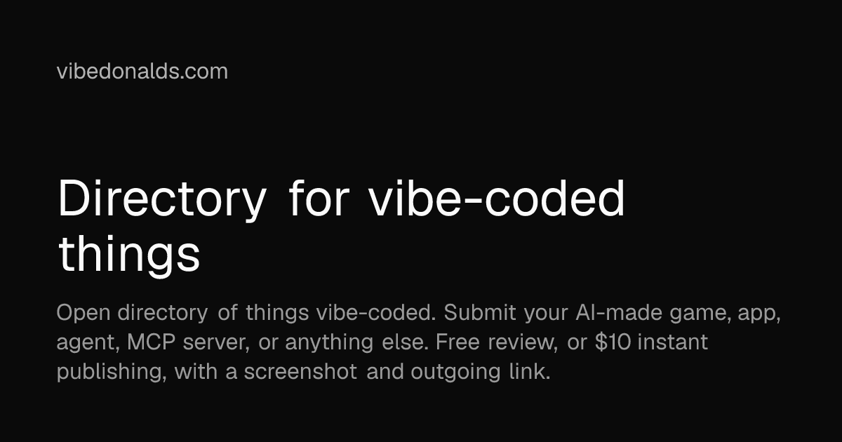 vibedonalds screenshot