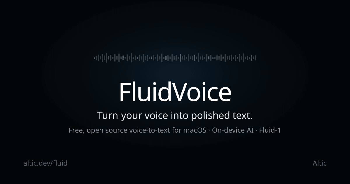 FluidVoice screenshot